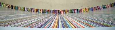 Wall painting by Ian Davenport